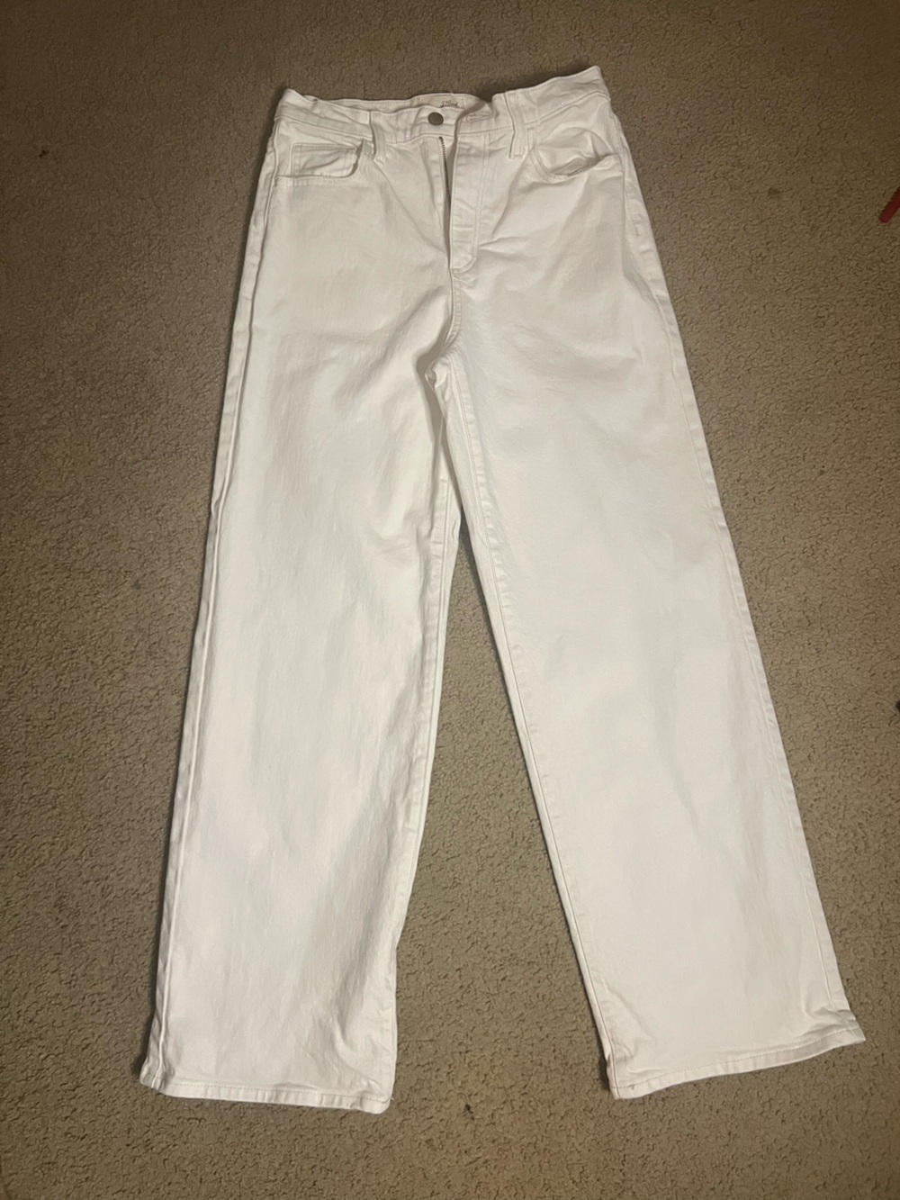 Vanessa Bruno White Straight-Leg Jeans